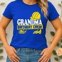 Grandma Birthday Crew Construction Party Women's T-Shirt thumb 2