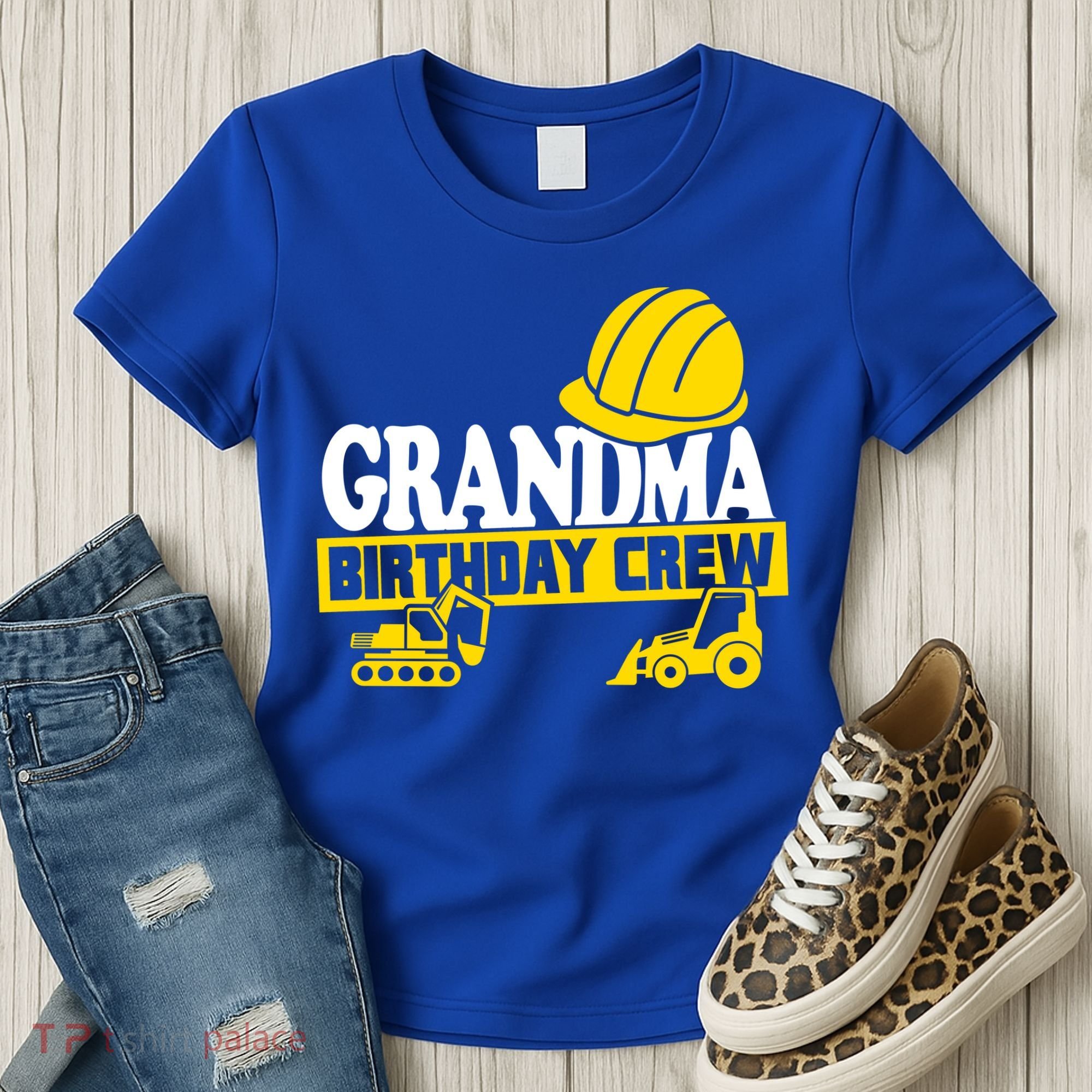 Grandma Birthday Crew Construction Party Women's T-Shirt