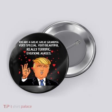 Grandma For Donald Trump Button