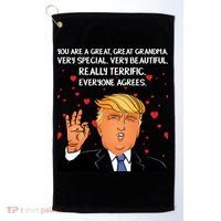 Grandma For Donald Trump Golf Towel thumb 0