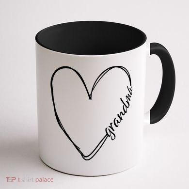 Grandma Heart Symbol Coffee Mug back