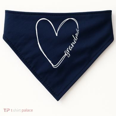 Grandma Heart Symbol USA-Made Doggie Bandana