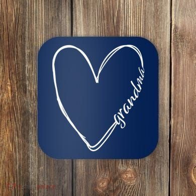 Grandma Heart Symbol Coaster