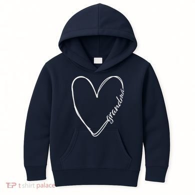 Grandma Heart Symbol Kids Hoodie