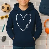 Grandma Heart Symbol Kids Hoodie thumb 2