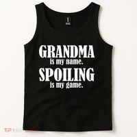 Grandma Is My Name Spoiling Is My Game Tank Top thumb 2