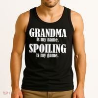 Grandma Is My Name Spoiling Is My Game Tank Top thumb 3