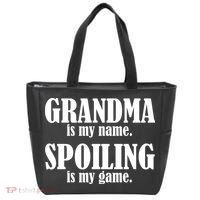 Grandma Is My Name Spoiling Is My Game Tote Bag thumb 0