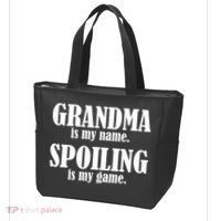 Grandma Is My Name Spoiling Is My Game Tote Bag thumb 3