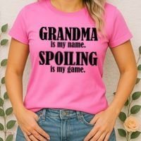 Grandma Is My Name Spoiling Is My Game Women's T-Shirt thumb 2