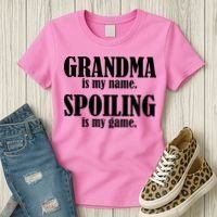 Grandma Is My Name Spoiling Is My Game Women's T-Shirt thumb 3