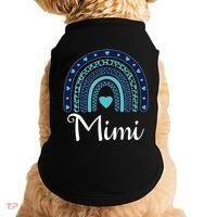 Grandma MiMi Blue Leopard Rainbow Doggie Tank thumb 0