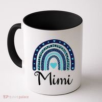 Grandma MiMi Blue Leopard Rainbow Coffee Mug thumb 0