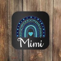 Grandma MiMi Blue Leopard Rainbow Coaster thumb 0