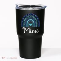 Grandma MiMi Blue Leopard Rainbow Tumbler thumb 0