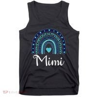Grandma MiMi Blue Leopard Rainbow Tank Top thumb 0