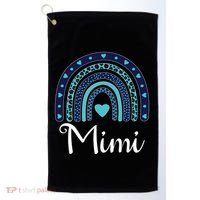 Grandma MiMi Blue Leopard Rainbow Golf Towel thumb 0