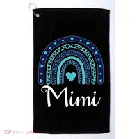 Grandma MiMi Blue Leopard Rainbow Golf Towel thumb 0