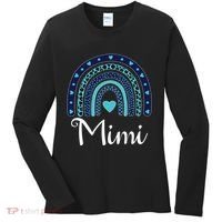 Grandma MiMi Blue Leopard Rainbow Women's Long Sleeve Shirt thumb 0