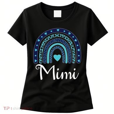 Grandma MiMi Blue Leopard Rainbow Women's T-Shirt