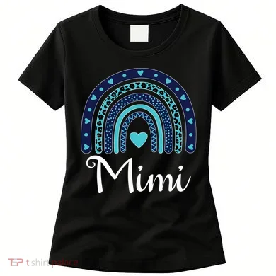 Grandma MiMi Blue Leopard Rainbow Women's T-Shirt