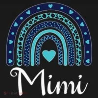 Grandma MiMi Blue Leopard Rainbow Women's T-Shirt thumb 6