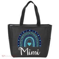 Grandma MiMi Blue Leopard Rainbow Tote Bag thumb 0