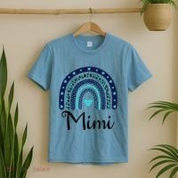 Grandma MiMi Blue Leopard Rainbow T-Shirt thumb 2