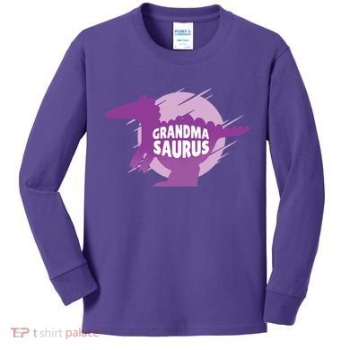 Grandma Saurus Kids Long Sleeve Shirt