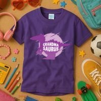 Grandma Saurus Kids T-Shirt thumb 3