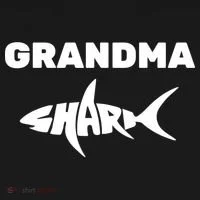 Grandma Shark Doggie Tank thumb 4
