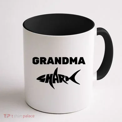 Grandma Shark Coffee Mug back