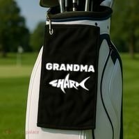 Grandma Shark Golf Towel thumb 2