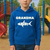 Grandma Shark Kids Hoodie thumb 2