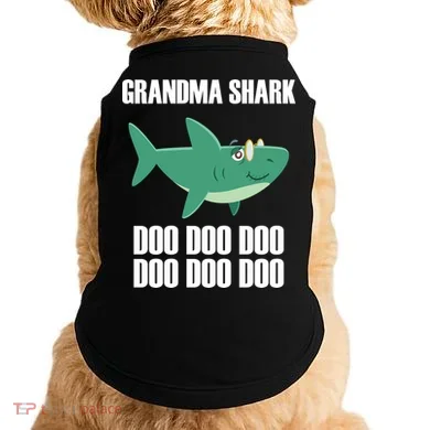 Grandma Shark Doo Doggie Tank