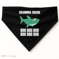 Grandma Shark Doo USA-Made Doggie Bandana thumb 0