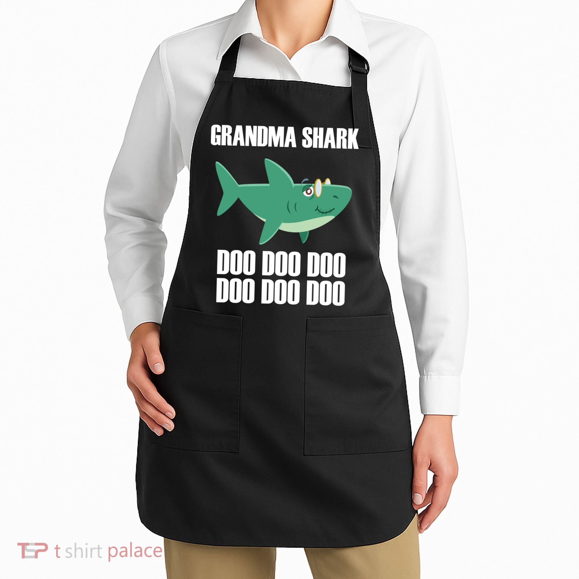 Grandma Shark Doo Apron
