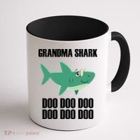 Grandma Shark Doo Coffee Mug thumb 1