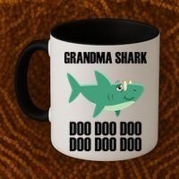 Grandma Shark Doo Coffee Mug thumb 2