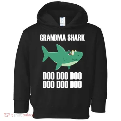 Grandma Shark Doo Toddler Hoodie