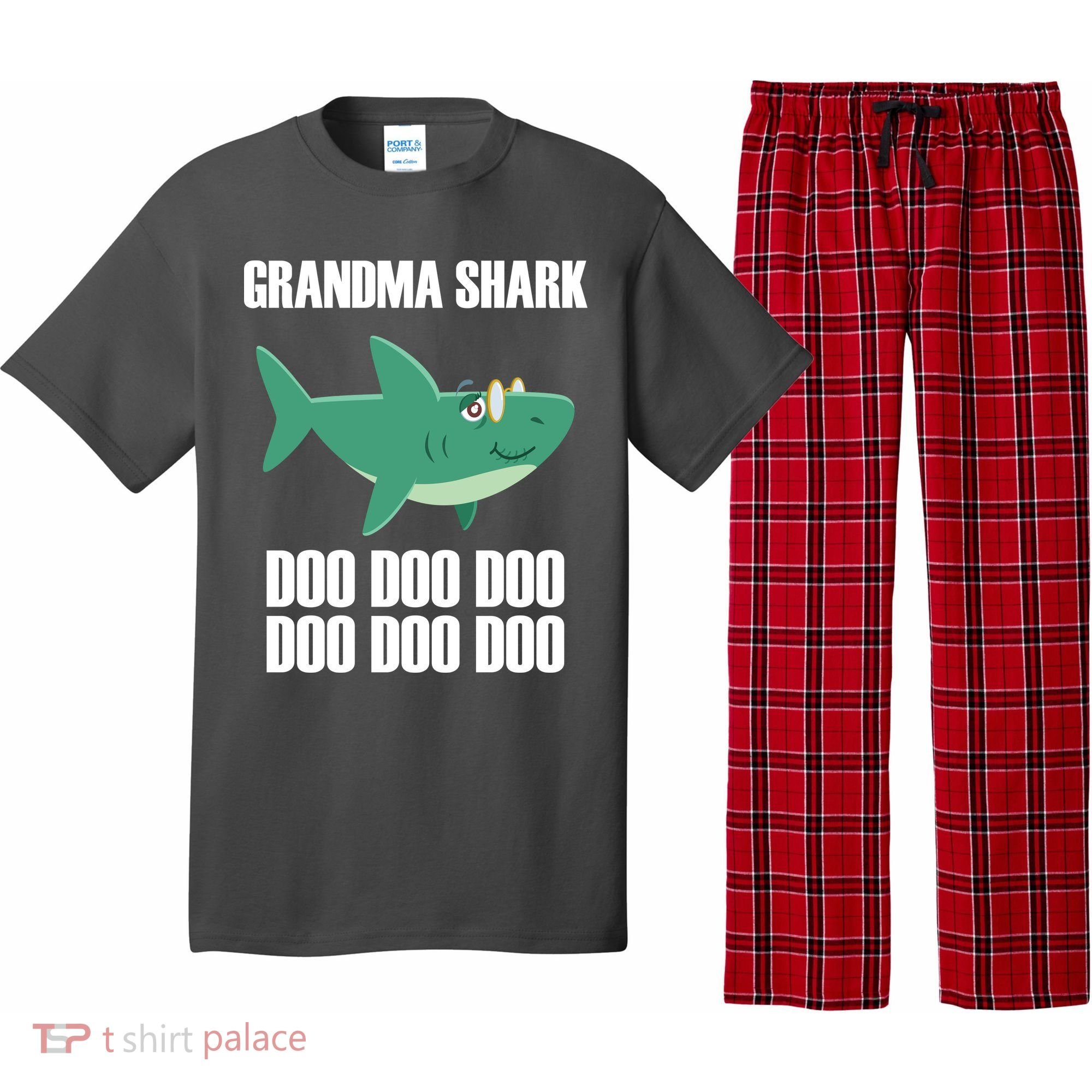Grandma Shark Doo Pajama Set
