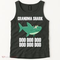 Grandma Shark Doo Tank Top thumb 2