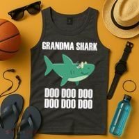 Grandma Shark Doo Tank Top thumb 4