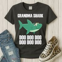 Grandma Shark Doo Women's T-Shirt thumb 3