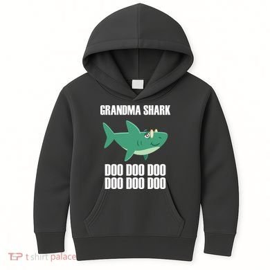 Grandma Shark Doo Kids Hoodie