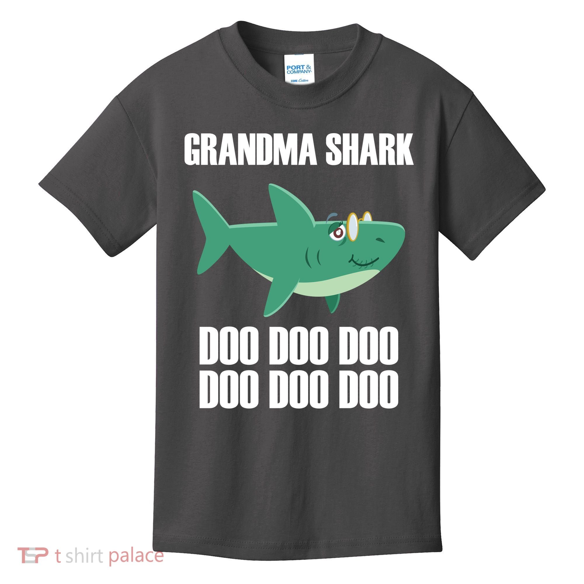 Grandma Shark Doo Kids T-Shirt