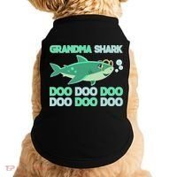 Grandma Shark Doo Doo Doo Doggie Tank thumb 0