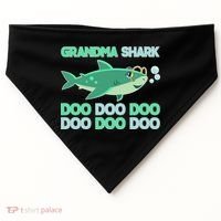 Grandma Shark Doo Doo Doo USA-Made Doggie Bandana thumb 0