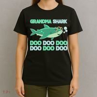 Grandma Shark Doo Doo Doo T-Shirt thumb 4