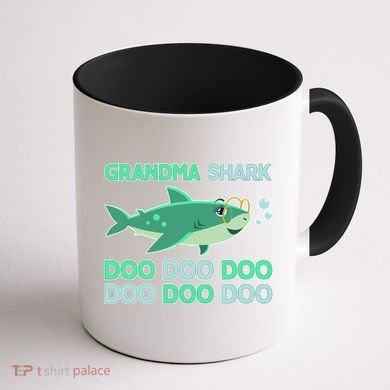 Grandma Shark Doo Doo Doo Coffee Mug back